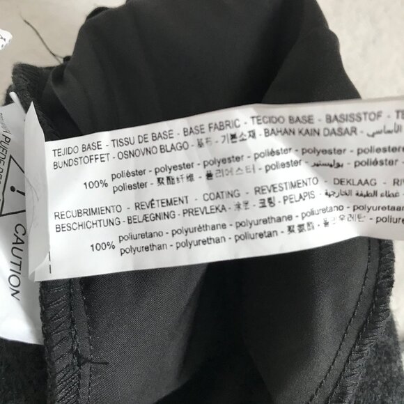 Zara Faux Leather Jogger Pant Black Pockets Drawstring Elastic Waist Womens S - Picture 8 of 8